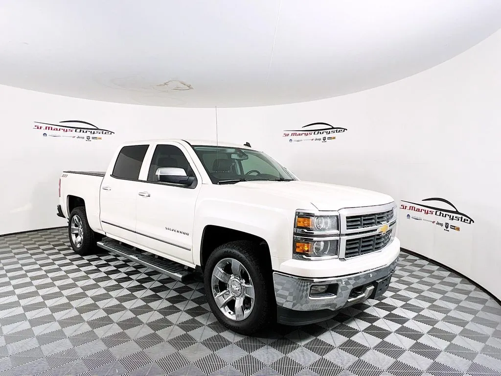 White 2014 Chevrolet Silverado 1500 LTZ for sale in Saint Marys, OH