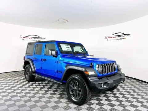 Blue 2026 Jeep Wrangler Sport S for sale in Saint Marys, OH
