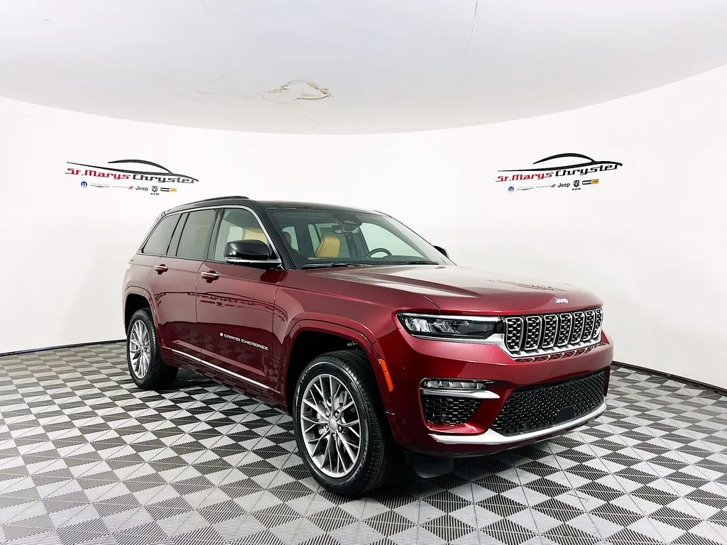 Red 2025 Jeep Grand Cherokee Summit for sale in Saint Marys, OH