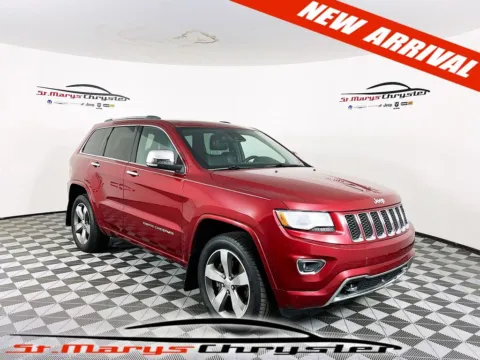 Red 2014 Jeep Grand Cherokee Overland for sale in Saint Marys, OH