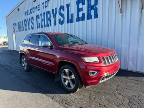 Red 2014 Jeep Grand Cherokee Overland for sale in Saint Marys, OH