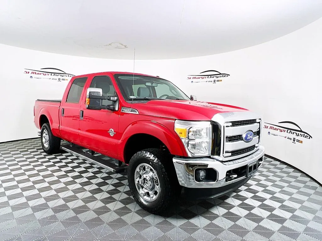 Red 2014 Ford F-250SD XLT for sale in Saint Marys, OH