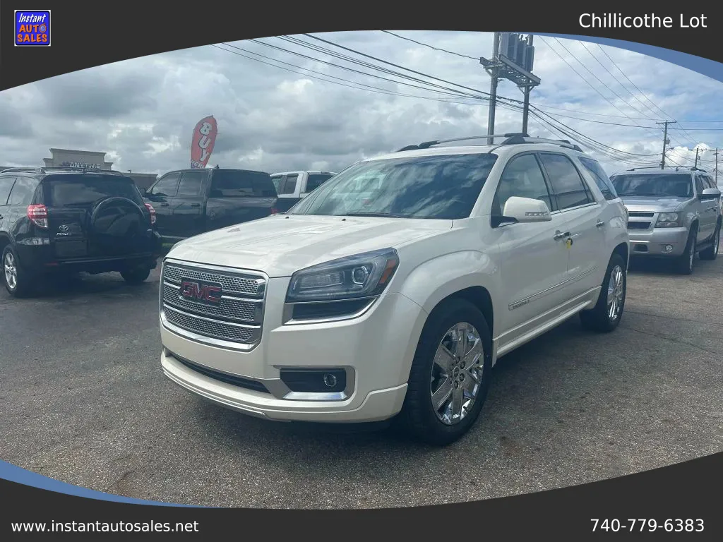 White 2015 GMC Acadia Denali Sport Utility 4D for sale in Chillicothe, OH
