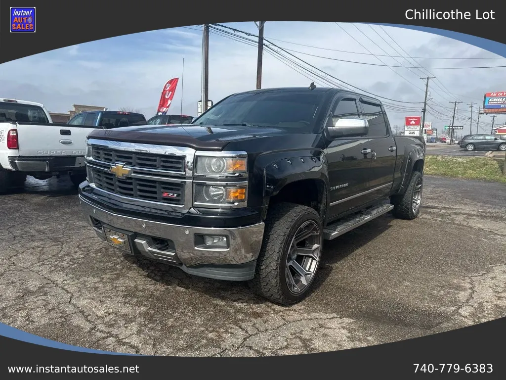 Black 2014 Chevrolet Silverado 1500 Crew Cab LTZ Pickup 4D 6 1/2 ft for sale in Chillicothe, OH
