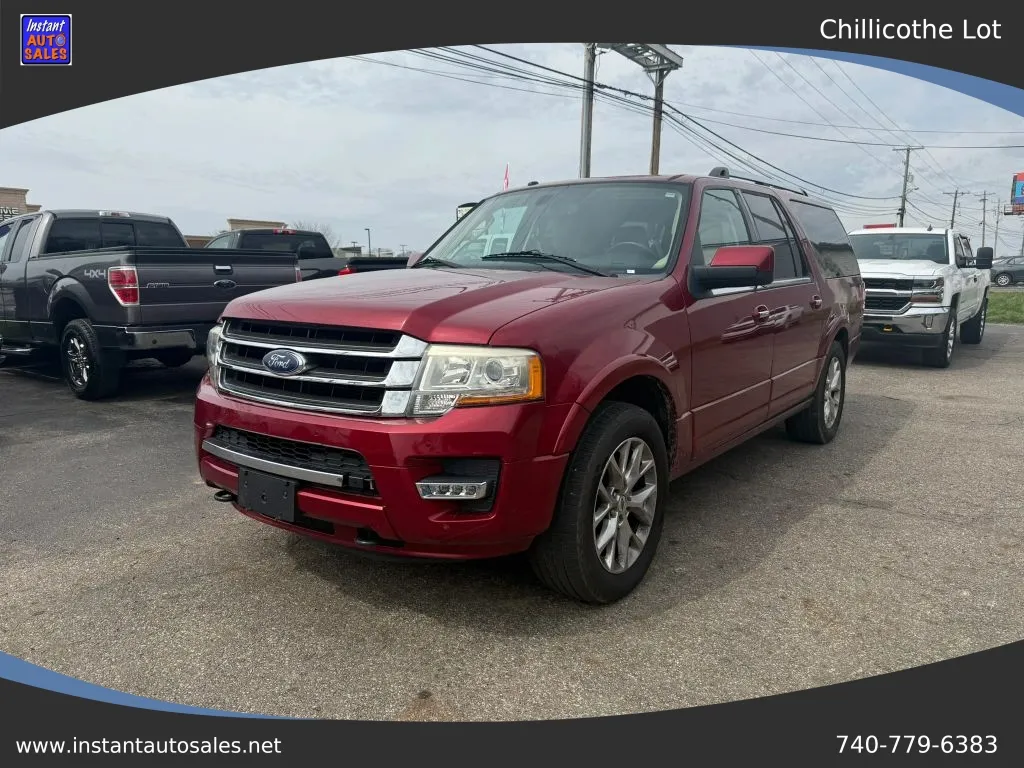 Red 2015 Ford Expedition EL Limited Sport Utility 4D for sale in Chillicothe, OH
