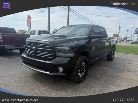 Black 2015 Ram 1500 Crew Cab Sport Pickup 4D 6 1/3 ft for sale in Chillicothe, OH