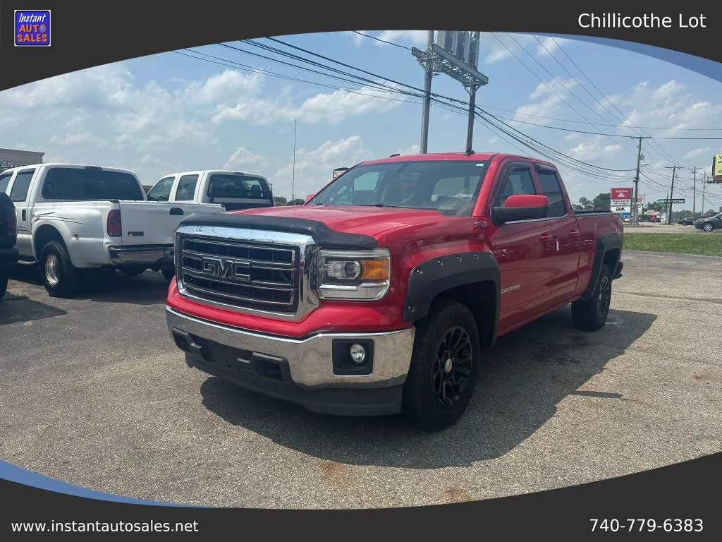 Red 2014 GMC Sierra 1500 Double Cab SLE Pickup 4D 6 1/2 ft for sale in Chillicothe, OH