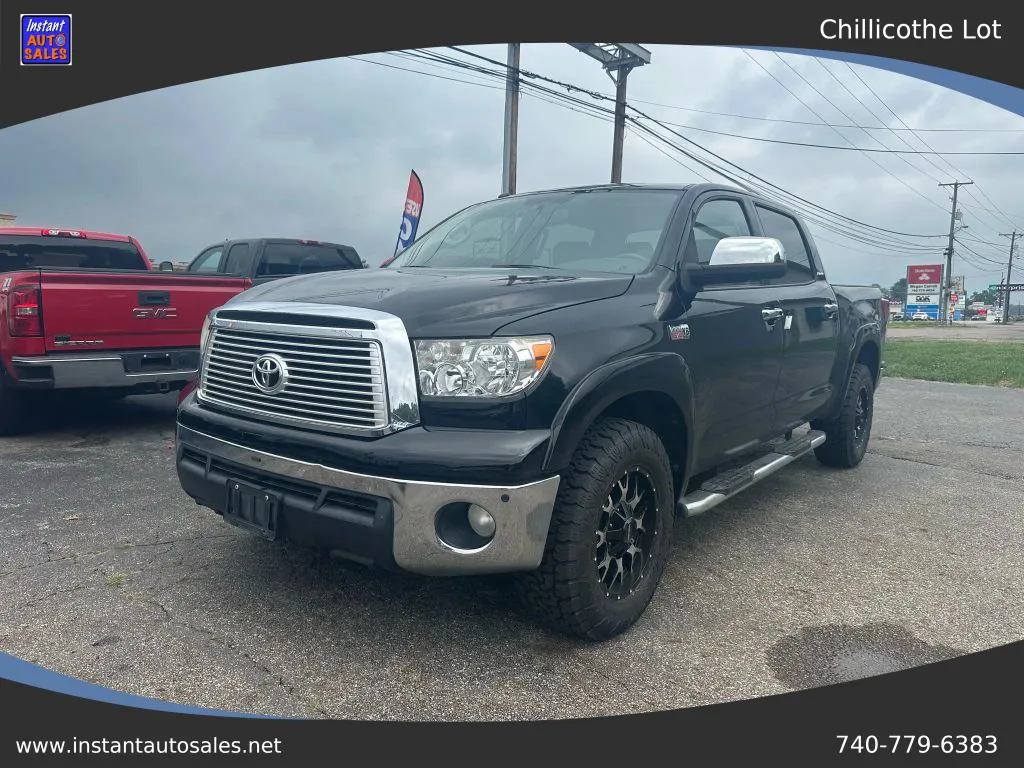 Black 2012 Toyota Tundra CrewMax Limited Pickup 4D 5 1/2 ft for sale in Chillicothe, OH