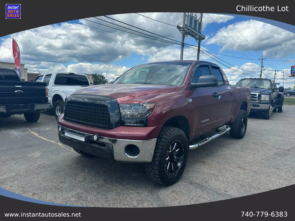 Black 2008 Toyota Tundra Double Cab SR5 Pickup 4D 6 1/2 ft for sale in Chillicothe, OH