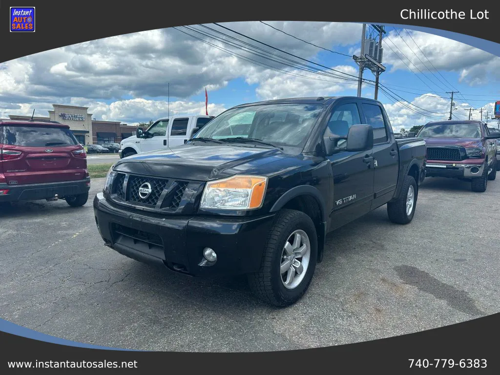 Black 2012 Nissan Titan Crew Cab PRO-4X Pickup 4D 5 1/2 ft for sale in Chillicothe, OH