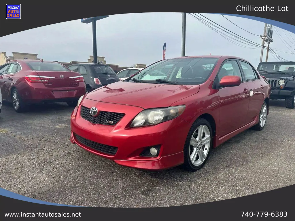 Red 2009 Toyota Corolla XRS Sedan 4D for sale in Chillicothe, OH