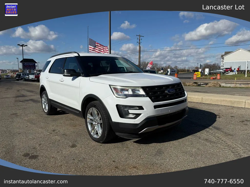 White 2017 Ford Explorer XLT Sport Utility 4D for sale in Lancaster, OH