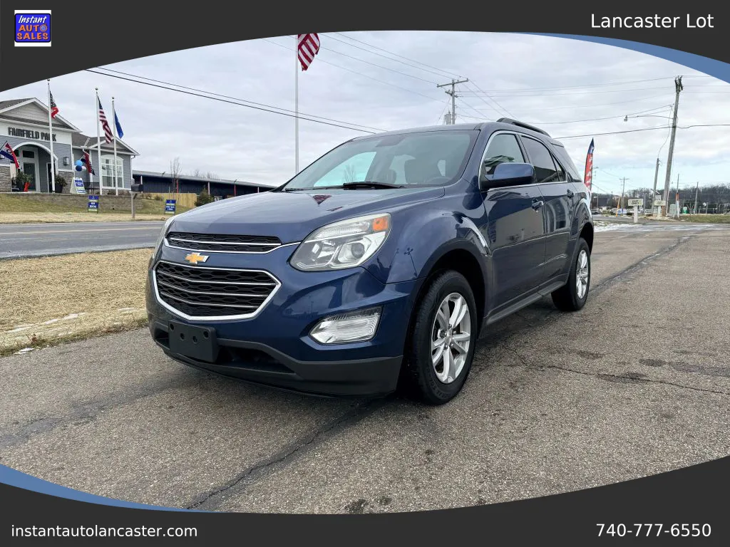 Blue 2016 Chevrolet Equinox LT Sport Utility 4D for sale in Lancaster, OH