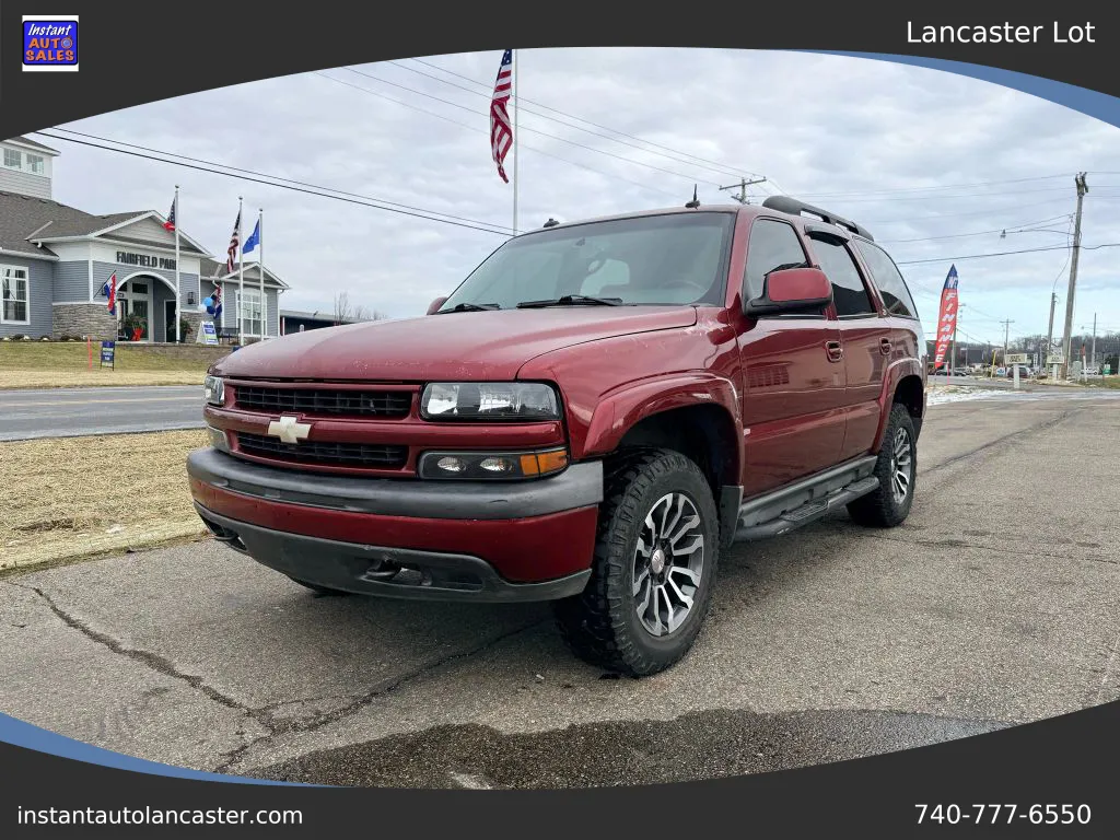 Red 2003 Chevrolet Tahoe LT Sport Utility 4D for sale in Lancaster, OH