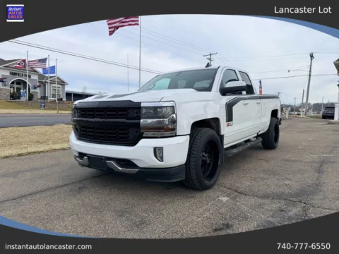 White 2018 Chevrolet Silverado 1500 Double Cab Z71 LT Pickup 4D 6 1/2 ft for sale in Lancaster, OH