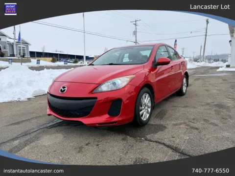 Red 2013 MAZDA MAZDA3 i Touring Sedan 4D for sale in Lancaster, OH