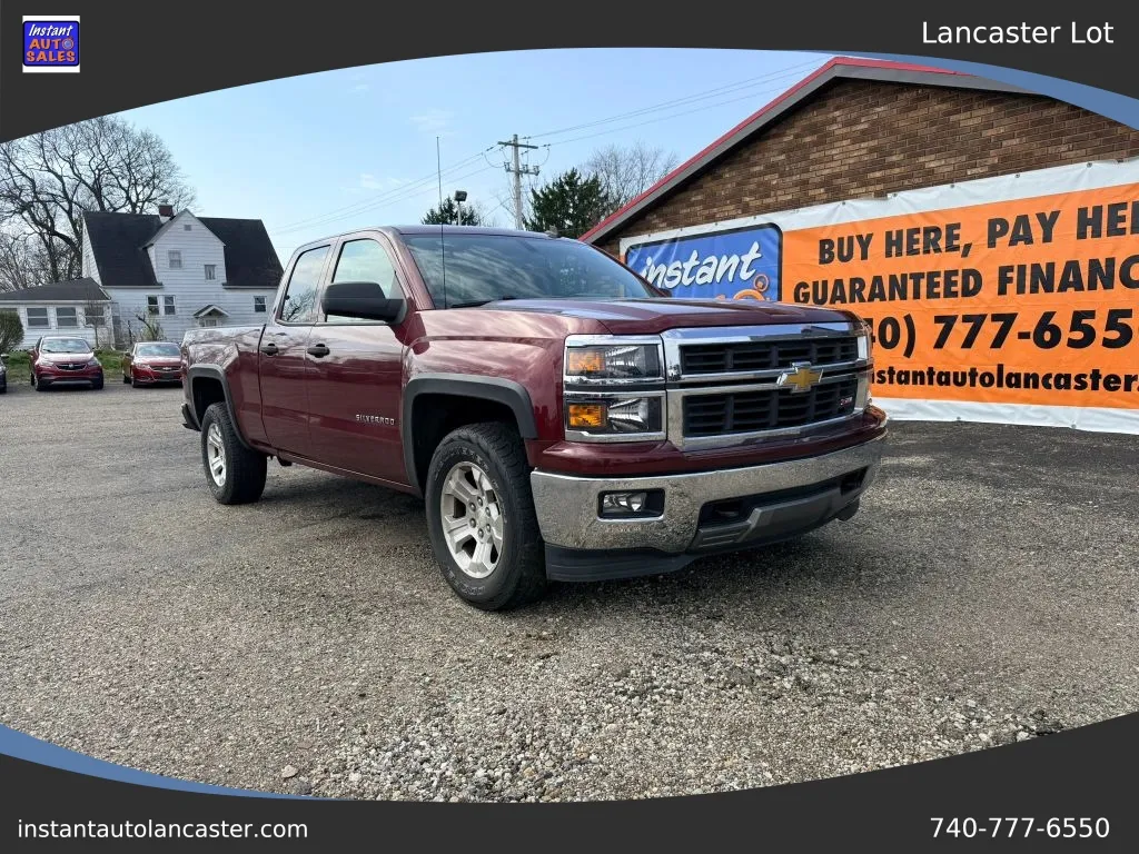 Red 2014 Chevrolet Silverado 1500 Double Cab Z71 LT Pickup 4D 6 1/2 ft for sale in Lancaster, OH