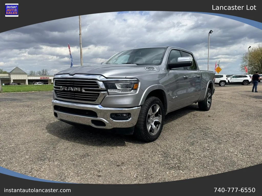 Silver 2019 Ram 1500 Crew Cab Laramie Pickup 4D 6 1/3 ft for sale in Lancaster, OH