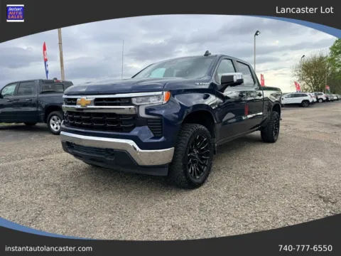 Blue 2022 Chevrolet Silverado 1500 Crew Cab LT Pickup 4D 6 1/2 ft for sale in Lancaster, OH