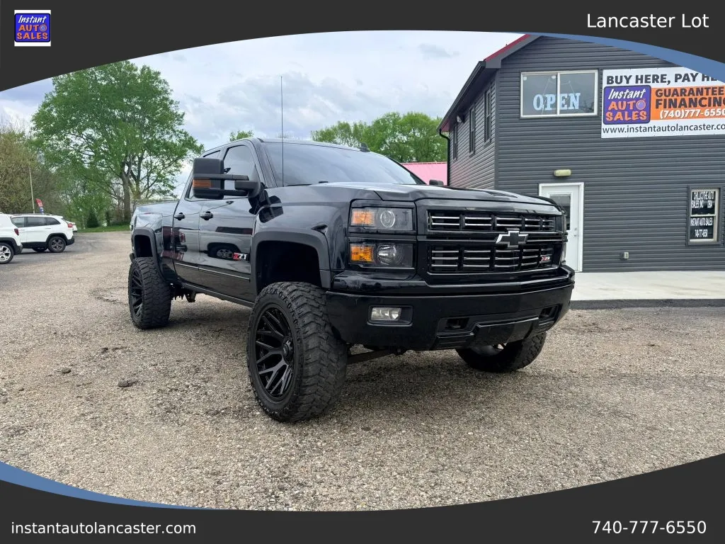 Black 2015 Chevrolet Silverado 1500 Double Cab Z71 LT Pickup 4D 6 1/2 ft for sale in Lancaster, OH
