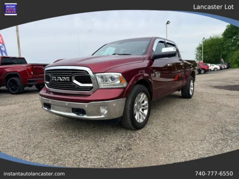 Red 2017 Ram 1500 Crew Cab Laramie Longhorn Pickup 4D 6 1/3 ft for sale in Lancaster, OH