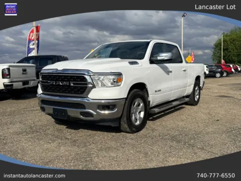 White 2022 Ram 1500 Crew Cab Big Horn Pickup 4D 6 1/3 ft for sale in Lancaster, OH