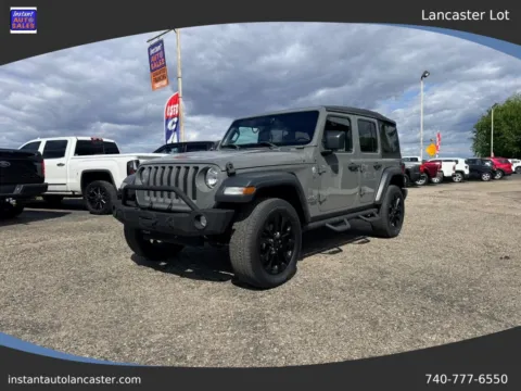 Gray 2020 Jeep Wrangler Unlimited Sport SUV 4D for sale in Lancaster, OH