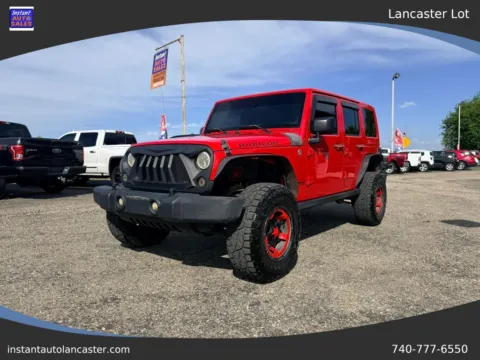 Red 2015 Jeep Wrangler Unlimited Rubicon Sport Utility 4D for sale in Lancaster, OH