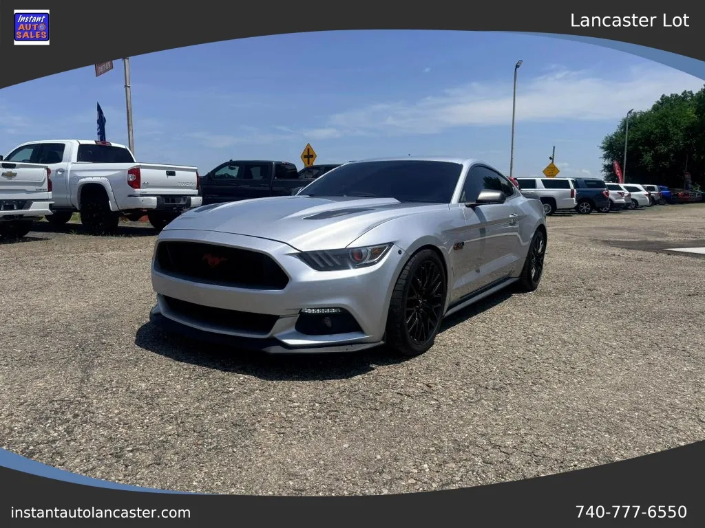 Silver 2016 Ford Mustang GT Premium Coupe 2D for sale in Lancaster, OH