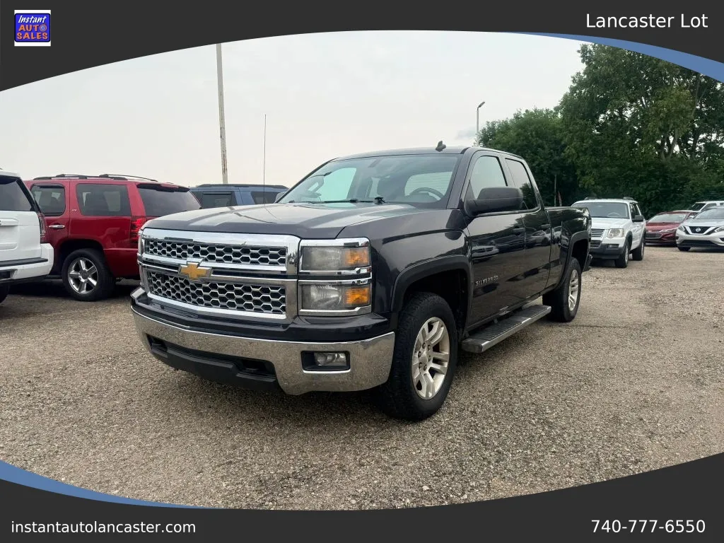 Black 2014 Chevrolet Silverado 1500 Double Cab LT Pickup 4D 6 1/2 ft for sale in Lancaster, OH