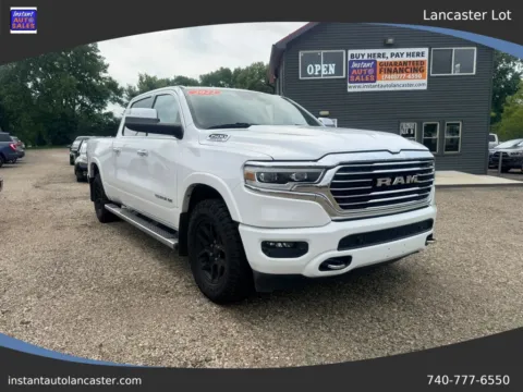 White 2022 Ram 1500 Crew Cab Longhorn Pickup 4D 6 1/3 ft for sale in Lancaster, OH