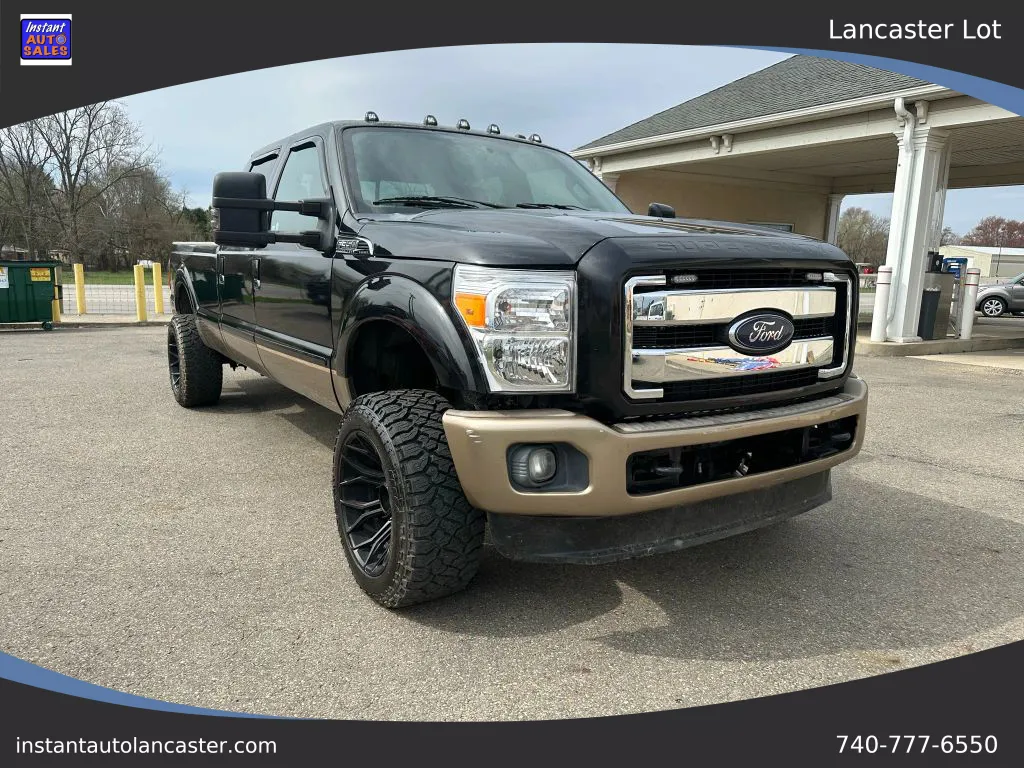 Black 2011 Ford F350 Super Duty Crew Cab King Ranch Pickup 4D 8 ft for sale in Lancaster, OH