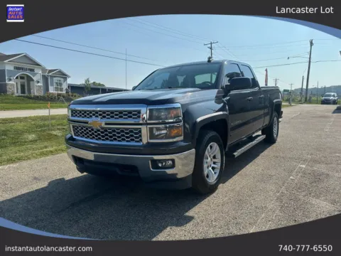Black 2015 Chevrolet Silverado 1500 Double Cab LT Pickup 4D 6 1/2 ft for sale in Lancaster, OH