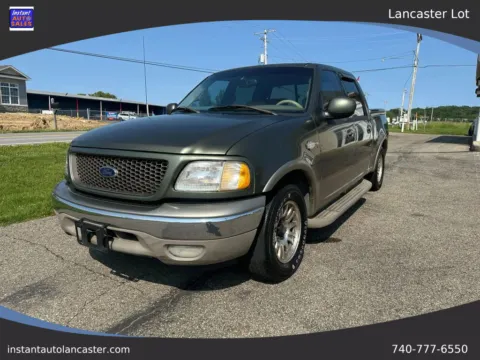 Green 2001 Ford F-150 SuperCrew Cab King Ranch Short Bed 4D for sale in Lancaster, OH