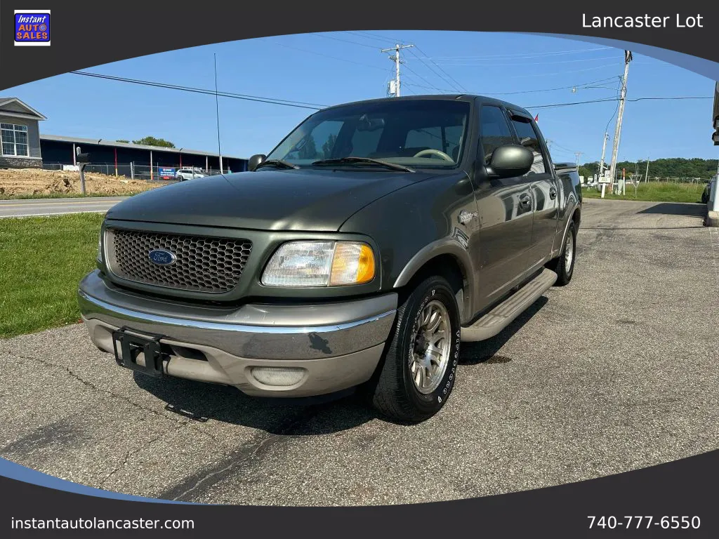 Green 2001 Ford F-150 SuperCrew Cab King Ranch Short Bed 4D for sale in Lancaster, OH