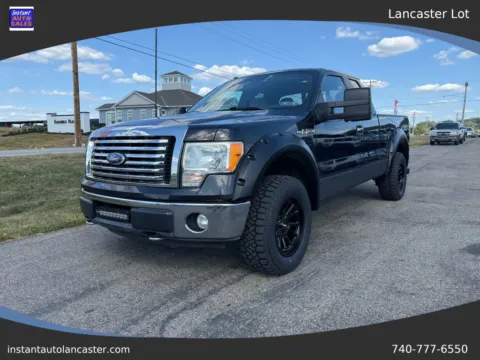 Black 2010 Ford F-150 Super Cab XLT Pickup 4D 6 1/2 ft for sale in Lancaster, OH