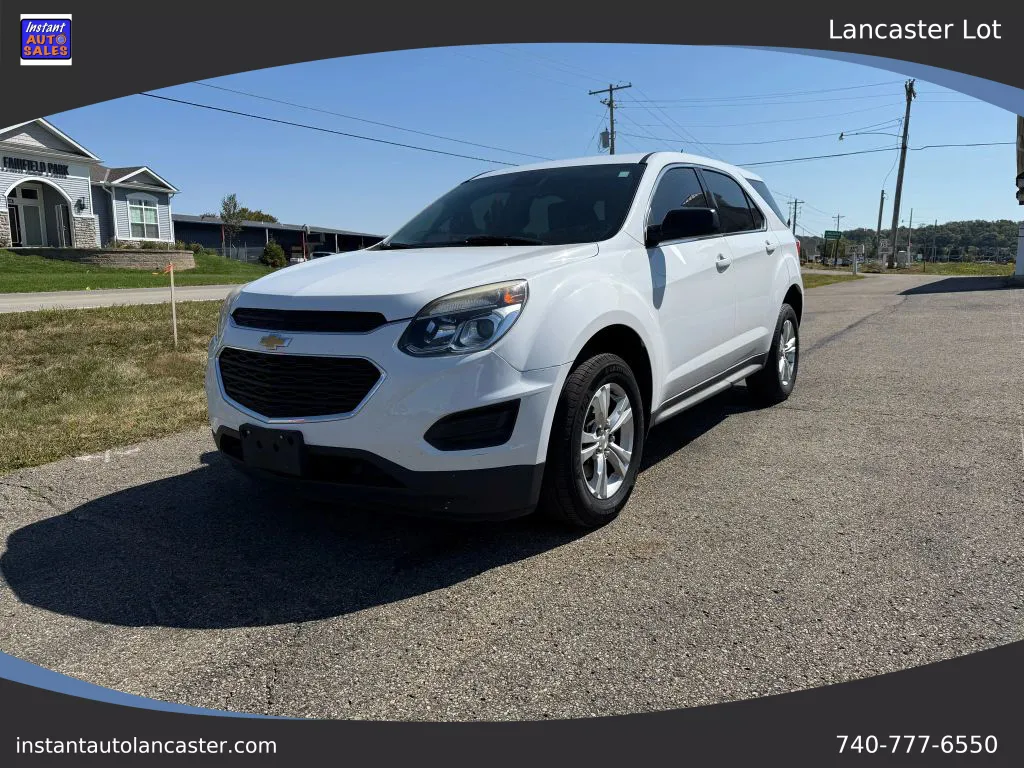 White 2017 Chevrolet Equinox LS Sport Utility 4D for sale in Lancaster, OH