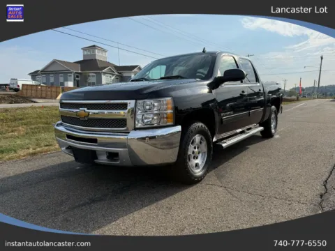 Black 2013 Chevrolet Silverado 1500 Crew Cab LT Pickup 4D 5 3/4 ft for sale in Lancaster, OH