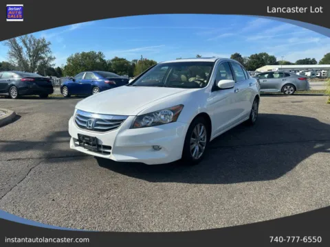 White 2012 Honda Accord EX-L Sedan 4D for sale in Lancaster, OH