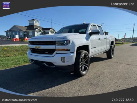 White 2017 Chevrolet Silverado 1500 Double Cab Z71 LT Pickup 4D 6 1/2 ft for sale in Lancaster, OH