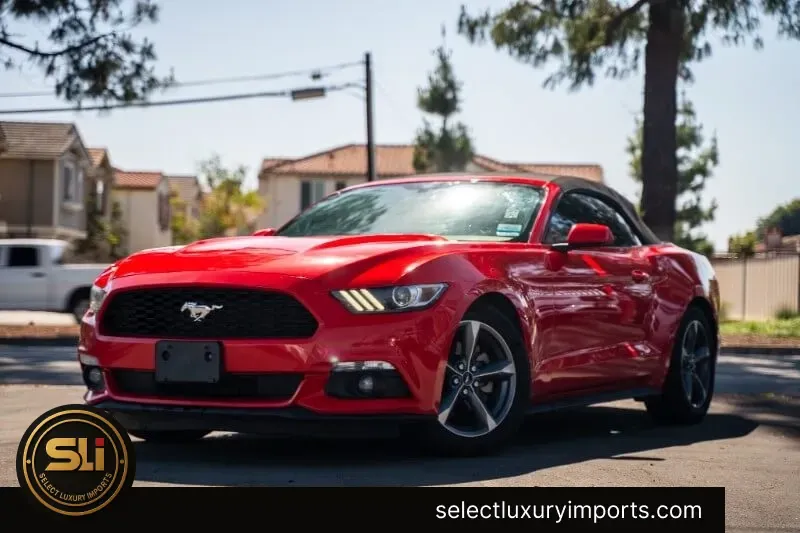 Blue 2015 Ford Mustang V6 for sale in Ontario, CA