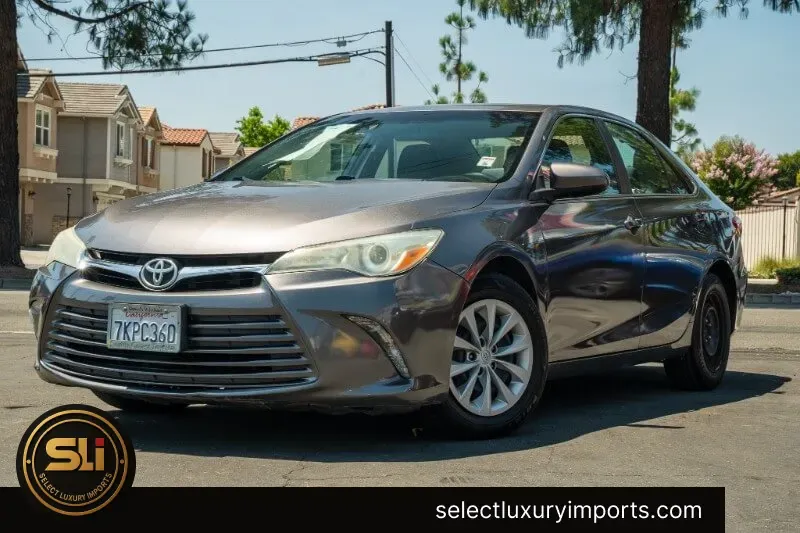 Black 2015 Toyota Camry LE for sale in Ontario, CA