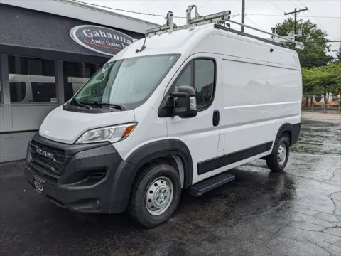 White 2023 Ram ProMaster Cargo Van 1500 High Roof 136-in. WB for sale in Gahanna, OH
