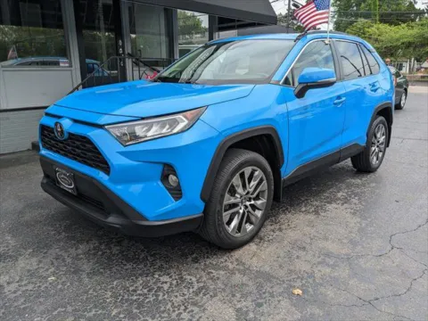 Blue 2019 Toyota RAV4 XLE Premium for sale in Gahanna, OH