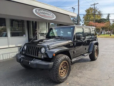 Black 2017 Jeep Wrangler Unlimited Smoky Mountain for sale in Gahanna, OH