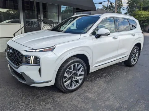 White 2022 Hyundai Santa Fe Calligraphy for sale in Gahanna, OH