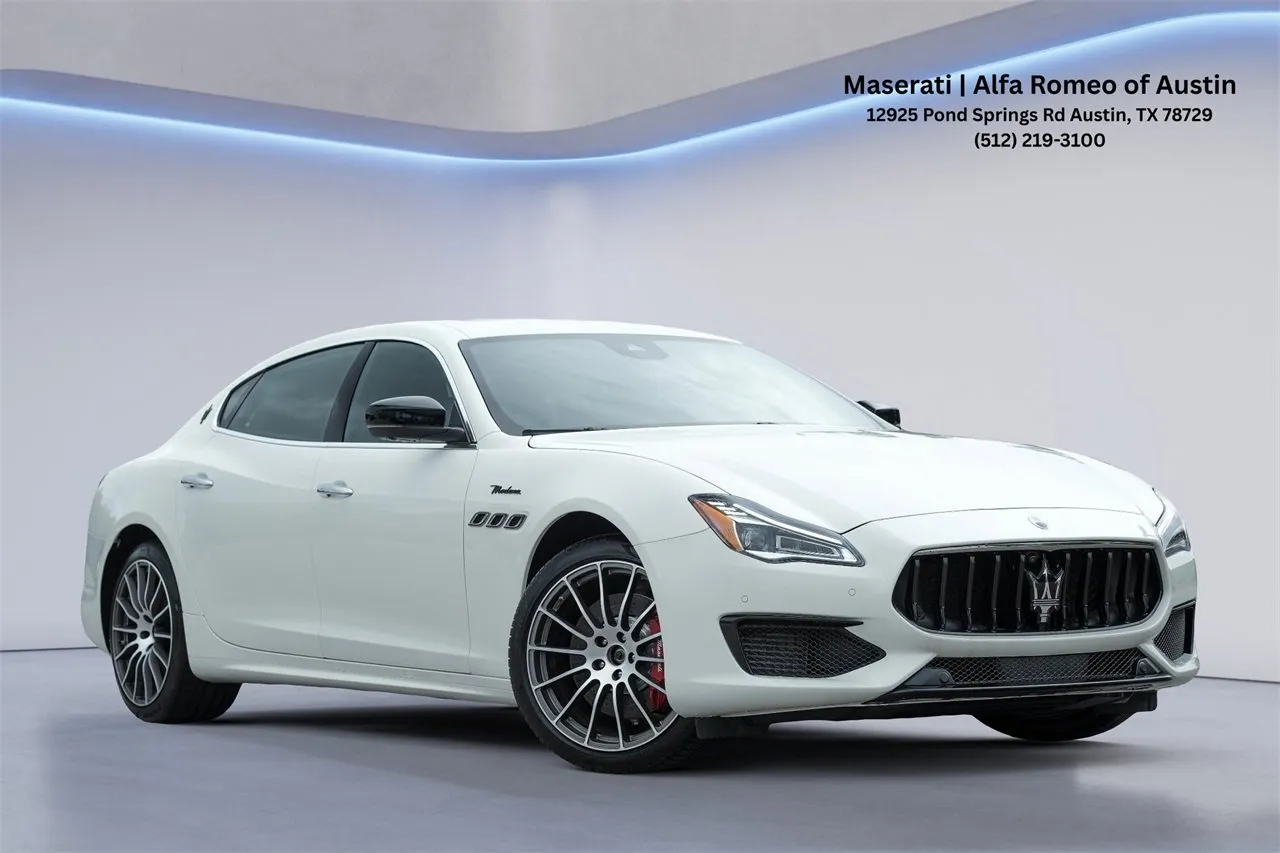 White 2024 Maserati Quattroporte Modena Ultima Q4 for sale in Austin, TX