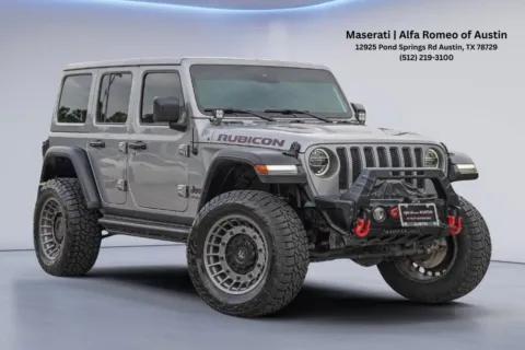Silver 2020 Jeep Wrangler Unlimited Rubicon for sale in Austin, TX