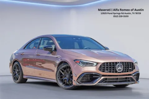 Gold 2023 Mercedes-Benz CLA AMG CLA 45 for sale in Austin, TX