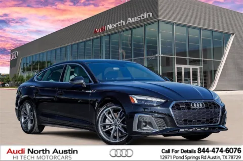 Black 2024 Audi A5 Sportback S line Premium Plus for sale in Austin, TX